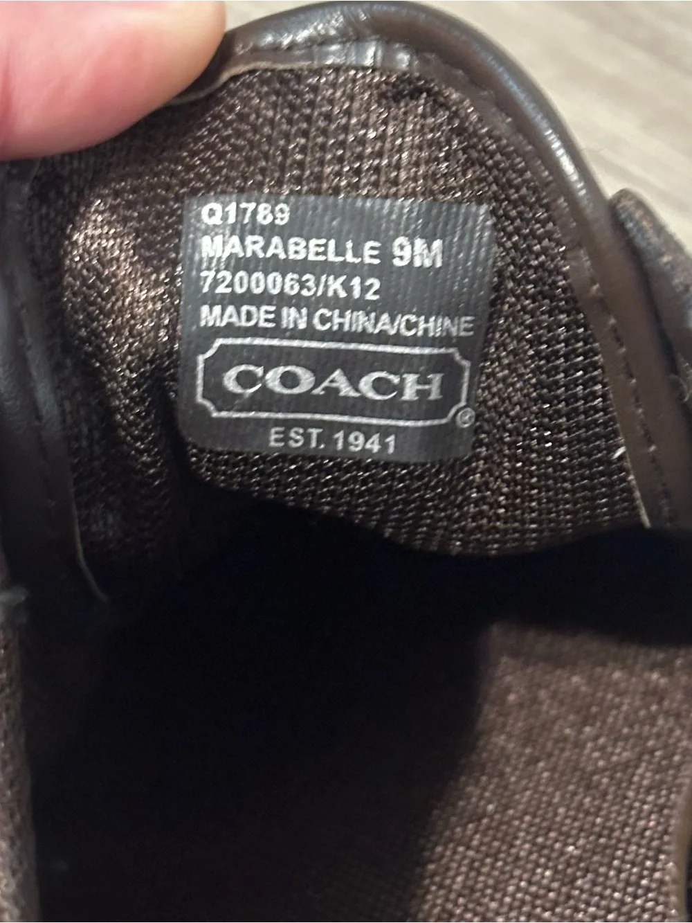 Coach Brown & Cream Signature Logo Sneakers